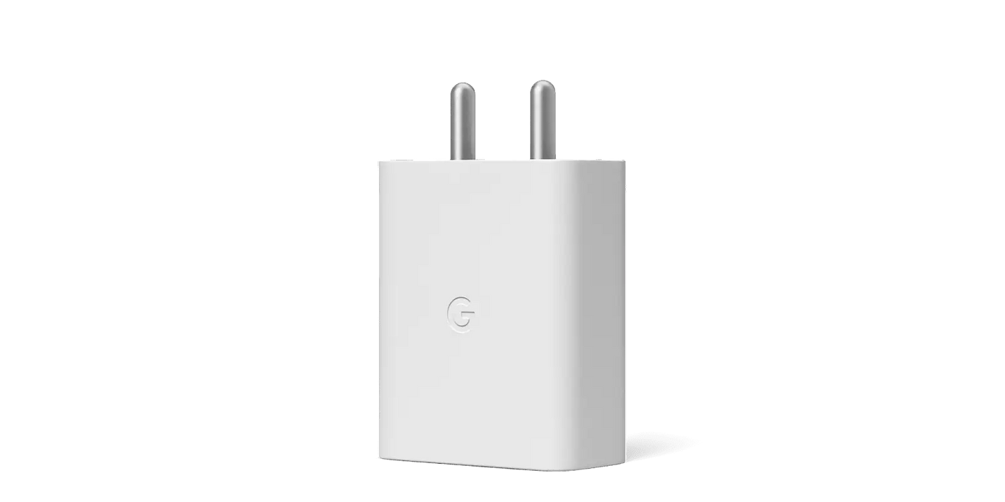 Google 30W USB-C Power Adapter – Fast Charging for Google Devices (White)