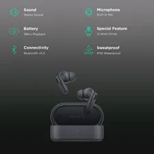 OnePlus Nord Buds 2r (Deep Grey) - True Wireless Earbuds with Mic