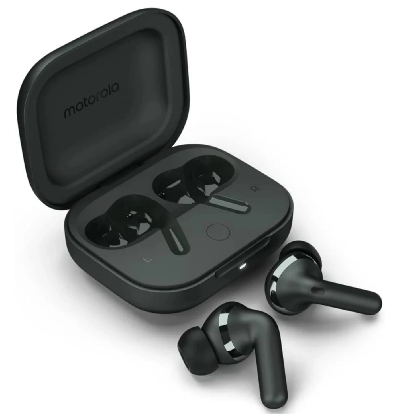 Moto Buds+| Sound by Bose, Dual Dynamic Drivers, 48dB ANC, Head Tracking Bluetooth Headset (True Wireless)-Unboxed
