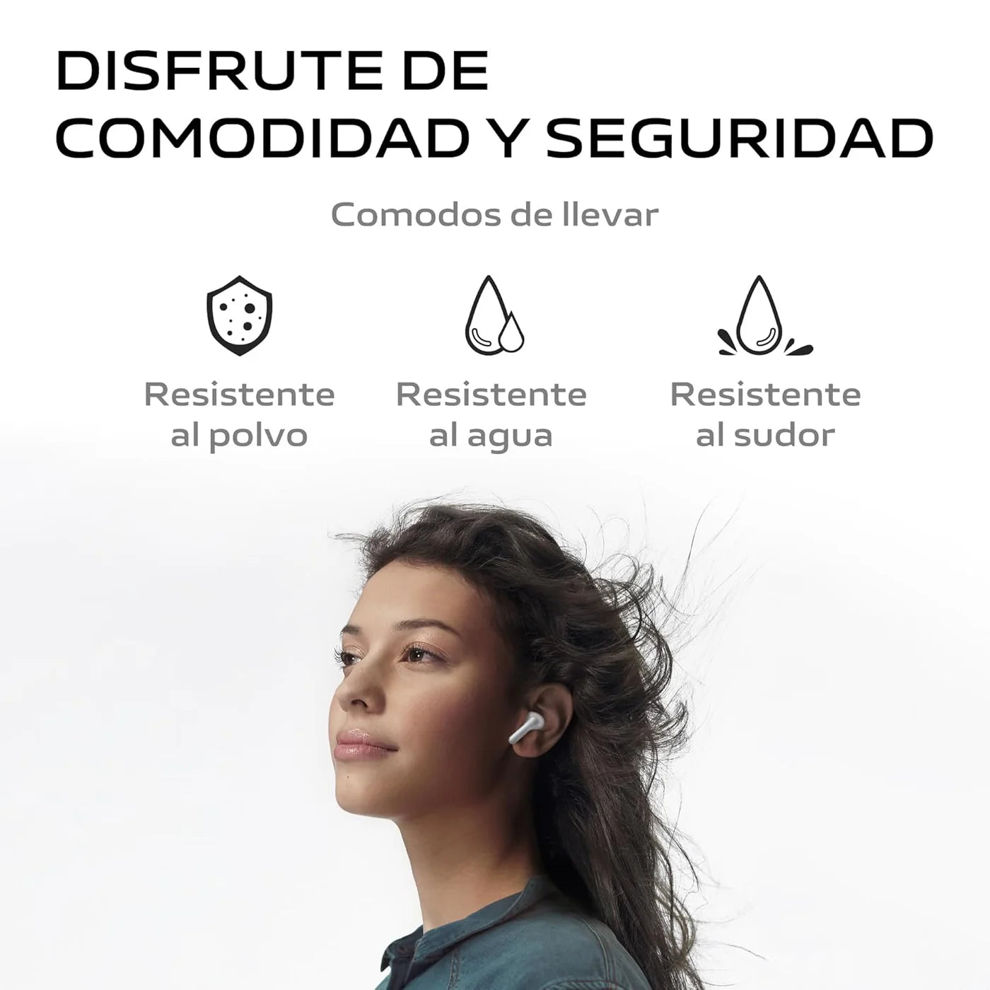 vivo TWS 3e, Wireless Bluetooth Headphones, ANC, Noise Cancelling, 42H Battery Life with Quick Charge, Dual Device Connection, 88ms Low Latency for Gaming, IP54 - Unboxed