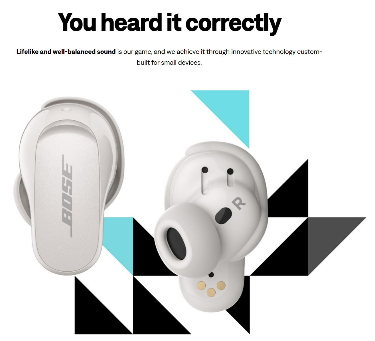 Bose New QuietComfort Earbuds II Wireless Bluetooth Worlds Best Noise Cancelling in-Ear Headphones with Personalized Noise Cancellation Triple Black - Unboxed