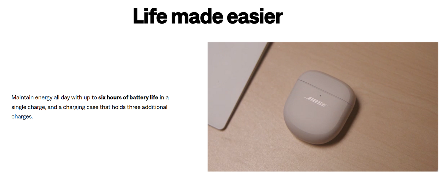 Bose New QuietComfort Earbuds II Wireless Bluetooth Worlds Best Noise Cancelling in-Ear Headphones with Personalized Noise Cancellation Triple Black - Unboxed