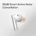 Realme Buds Air 6 True Wireless Earbuds – 50dB ANC, 40H Playtime, 12.4mm Bass Driver (Flame Silver)